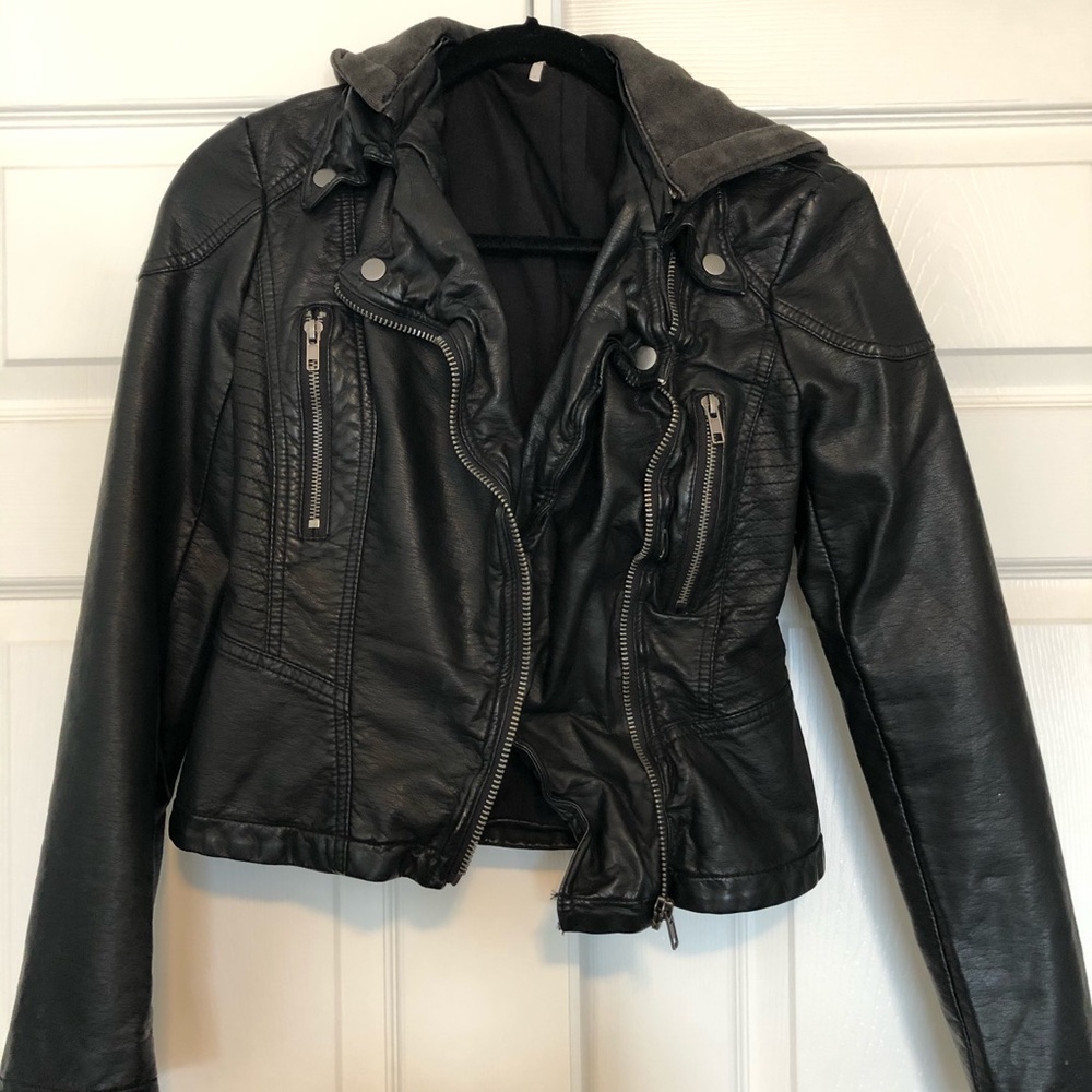 Free People Faux Leather Jacket